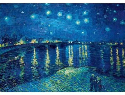 Obrázok produktu pre Puzzle 1000 Hviezdna noc nad Ronom, Van Gogh