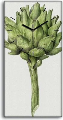 Produktbild von Leinwand Wanduhr Wandkunst Uhr Geräuschlos 30x60 Gemälde Blumen Pflanzen Kunst - schwarze Hände