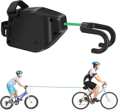 Produktbild von Abschleppseil Fahrrad Abschleppseil Kinder mit Dreiecktasche (Elastisches 2.5M Fahrrad Traktionsseil, Eltern Kind Zugseil Abschleppseil Traktionsseil