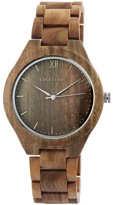 Produktbild von Excellanc Holzuhr Herrenuhr grünes Sandelholz
