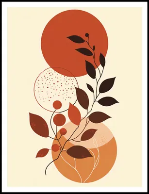 Produktbild von Boho moderne Wandbilder 75x100cm Farbton Palette