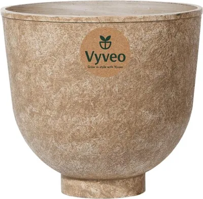 Image de Vyveo - Pot de fleurs Orb - Marron - 42 x 39