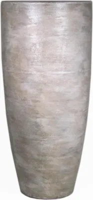 Produktbild von INNA-Glas Große Keramik Vase mit Maserung, braun-weiß, 90 cm, Ø 37 cm - Tischvase