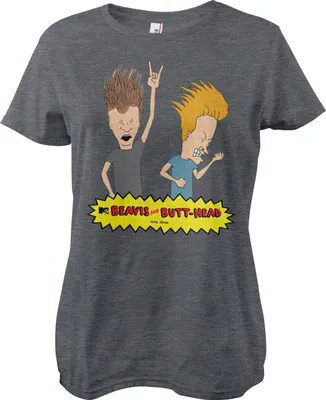 Produktbild von Beavis and Butt-Head Headbanging Girly Tee - Large - DarkHeather