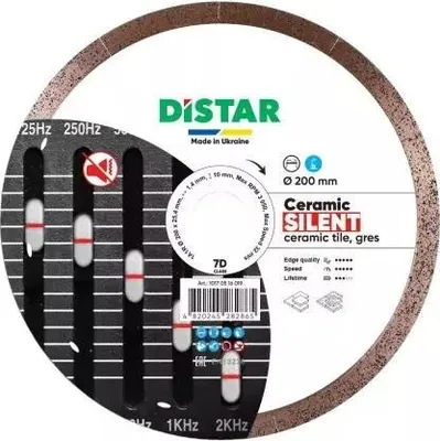 Image de Distar Disque diamanté Ceramic Silent 200 x 1,4 x 10 x 25,4