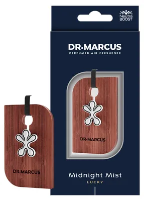 Produktbild von Dr. Marcus Premium Auto-Lufterfrischer aus Holz Lucky Midnight Mist – Duftanhänger aus Holz – Langanhaltender Luxusduft – Neutralisiert Gerüche [DRM50559]