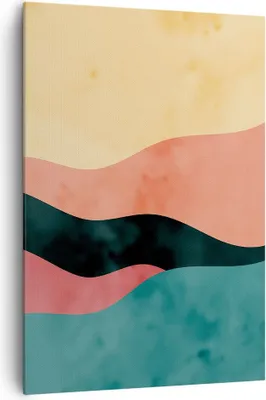 Produktbild von Bild auf Leinwand - Leinwandbild - Einteilig - Mehrfarbig Abstraktion Modern - 70x100cm - Wand Bild - Wandbilder - Leinwanddruck - Wanddekoration - Leinwand bilder - Wandbild - PA70x100-4820