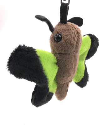Image de Onwomania Peluche / Doudou / Tissu Animal Porte-clés Papillon vert Papillon 14 cm