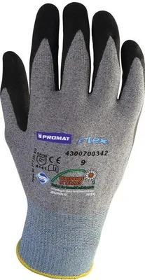 Produktbild von Handschuhe Flex N Gr.11 grau/schwarz EN 388 Kat.II PROMAT