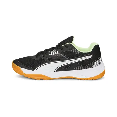 Produktbild von PUMA SolarFLASH II Hallenschuhe Unisex puma black/puma white/fizzy light/gum 44.5