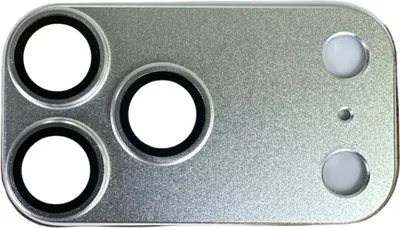 Image de INF Protection d'objectif en métal argenté pour iPhone 17 Air - Verre trempé