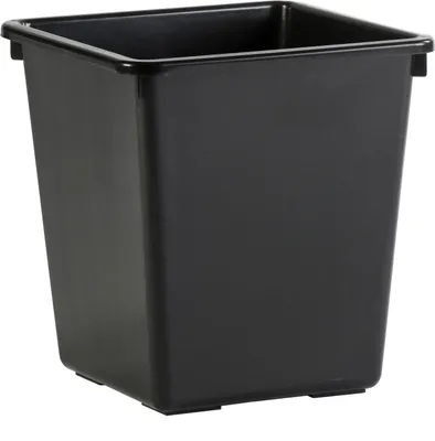 Produktbild von Viereckiger, kegelförmiger Papierkorb 27 Liter - Schwarz