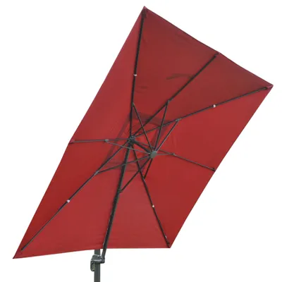 Zdjęcie produktu dla Parasol gastronomiczny HWC-A96, parasol, 3x3m (Ø4,24m) poliester/aluminium 23kg ~ turkusowy bez stojaka