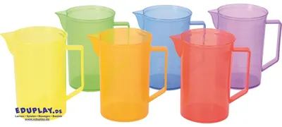 Obrázek produktu pro EDUPLAY 120576 Průhledné odměrky, 300 ml, průhledné, 6 kusů (1 sada)
