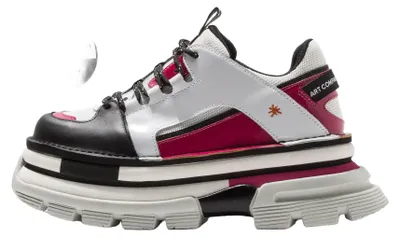 Produktbild von Art Schuhe Herren/Damen 1640 MULTI LEATHER WHITE-FUCHSIA/ ART CORE 2 Farbe Weiß