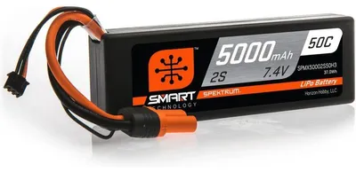 Produktbild von Spektrum 5000mAh 2S 7.4V 50C Smart LiPo Akku Hardcase; IC3