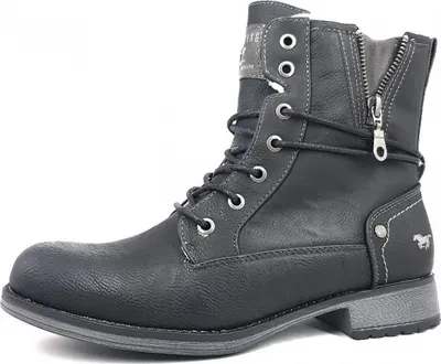 Produktbild von Mustang Damen Winterstiefeletten/ Schnürstiefeletten Schwarz Kunstleder  Größe: 41