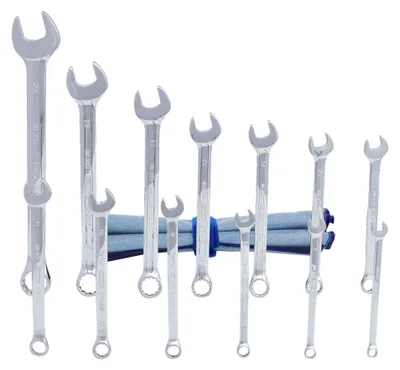 Produktbild von KS Tools CHROMEplus Ringmaulschlüssel-Satz, abgewinkelt, 13-tlg