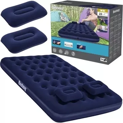Image de Matelas double avec pompe - BESTWAY 67374