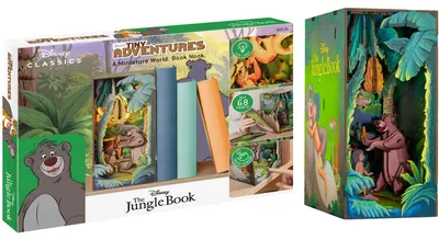 Image de Coin lecture - Kit de bricolage pour construire un serre-livres 3D - REVELL - Tiny Adventures - Disney - Le Livre de la Jungle - LED