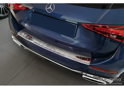 Obrázek produktu pro Chromovaný ochranný kryt zadního nárazníku, kompatibilní s modelem Mercedes C-Klasse AMG, rok výroby 2021