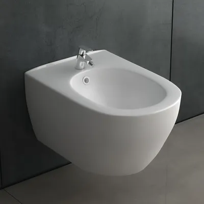 Produktbild von Wandbidet mit Überlauf- und Wasserhahnloch