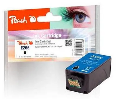 Obrázok produktu pre Peach PI200-584, Čierna, Atrament na pigmentovej báze, 9 ml, 1 kusov, 250 strany