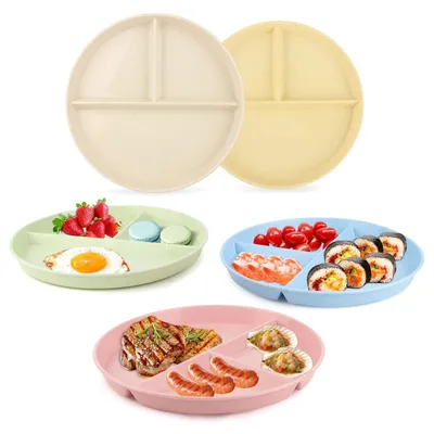 Obrázek produktu pro Sada dětských talířů s oddělenými přihrádkami, nerozbitná