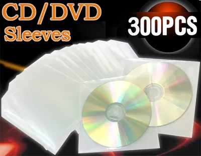 Produktbild von CD/DVD Hüllen Plastik 300 Stück