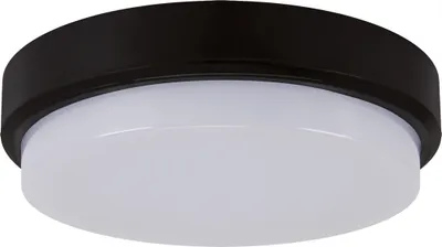 Produktbild von LED Deckenleuchte außen IP65 Ø 21 cm rund Schwarz Weiß 4100 K neutralweiß 2235 lm Außenlampe