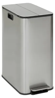 Produktbild von Mülleimer delta mit pedal 2x28l edelstahl - 5 five simply smart