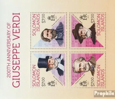 Produktbild von Briefmarken Salomoninseln 2013 Mi 2182-2185 Kleinbogen (kompl. Ausg.) postfrisch Giuseppe Verdi