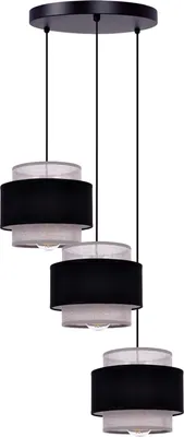 Imagen del producto de Lámpara colgante K-5172 ETELA Kaja, de tres niveles de ajuste, en color  y gris