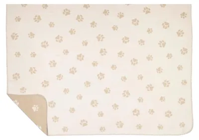 Immagine prodotto di Cawö, coperta decorativa "We Love Dogs", 150 x 200 cm, color beige