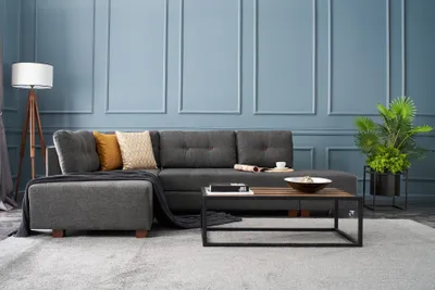 Produktbild von Hanah Home, Manama- BLC2541, Anthrazit, Schlafsofas, Rahmen: Holz / Faserplatten