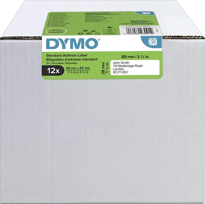 Image de Dymo Etiquettes adresse 28 x 89 mm blanc 12x 130 pces
