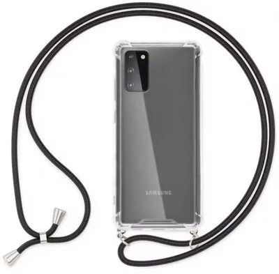Image de Coque avec cordon, compatible avec Samsung Galaxy A51 - Étui pour téléphone Samsung Galaxy A51 - Silicone - Transparent - Avec cordon - CHPN
