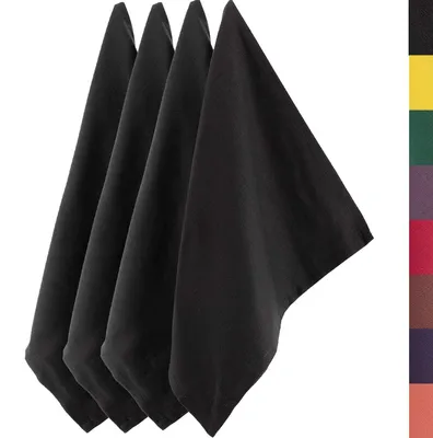 Immagine prodotto di Omgoods - Set di 4 strofinacci da cucina in cotone, 45 x 75 cm, grigio