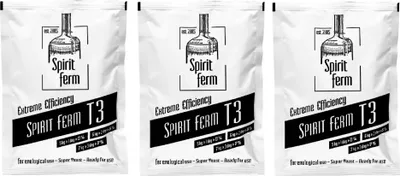 Produktbild von 3 x Wodkahefe - Turbo 3 Turbohefe Spirit Ferm, Hefe für Maische, Turbo Hefe, Wodka Hefe