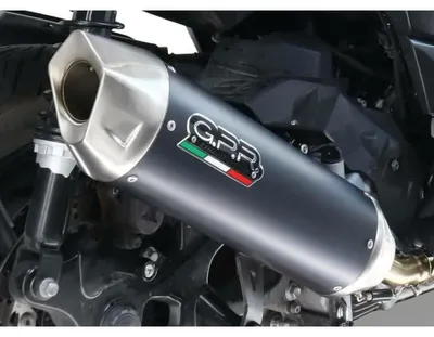 Zdjęcie produktu dla Układ wydechowy GPR Furore-X typu slip-on, z tłumikiem redukującym hałas i katalizatorem, przeznaczony dla skutera Honda Forza 350, zgodny z normą emisji spalin e5