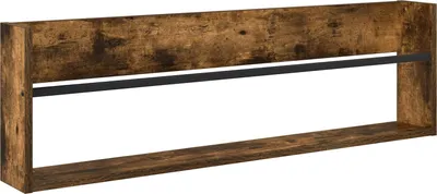 Produktbild von vidaXL Magazinregal Geräucherte Eiche 100 x 12 x 30 cm Holzwerkstoff