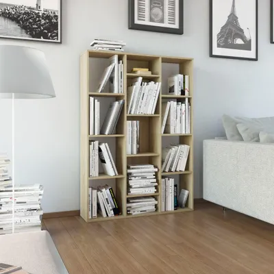 Immagine prodotto di Divisorio/libreria rovere Sonoma 100x24x140 cm materiale a base di legno