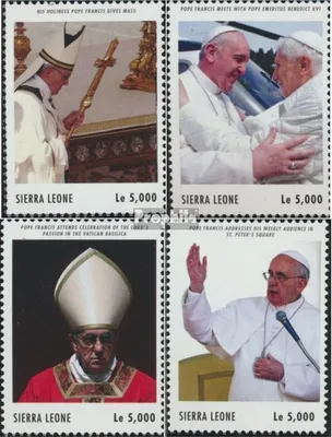 Produktbild von Briefmarken Sierra Leone 2013 Mi 5758-5761 (kompl.Ausg.) postfrisch Wahl von Papst Franziskus