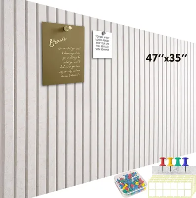 Immagine prodotto di Set di 12 piastrelle in feltro, colore beige chiaro - Bacheca sostenibile per la casa e l'ufficio