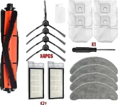 Obrázok produktu pre Náhradné diely pre robotický vysávač, pre Roidmi Eve Plus SDJ01RM, mop, HEPA filter, sada 10