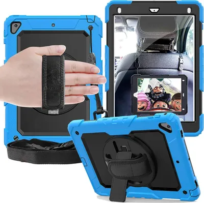 Image de Étui pour iPad Air 3/Pro 10.5" avec support et bandoulière Bleu