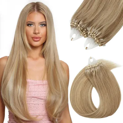 Obrázek produktu pro Mikroprameny na prodlužování vlasů, 100 pramenů, délka 40 cm