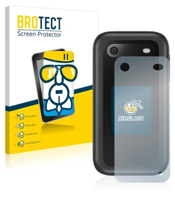 Produktbild von BROTECT Schutzglas für Nokia 2660 Flip (Rückseite) Schutzfolie Panzer Folie Glas Display Schutz klar