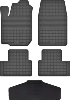 Produktbild von Gummi Fußmatten Set Für: Ford Ka Mk1 (1998-2006) Gummimatten Schwarz