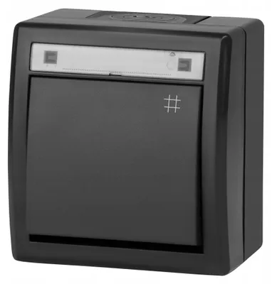 Image de Aquant 2K Connecteur Boîte De Jonction Croisée B/T Ip55 Anthracite 5006-17